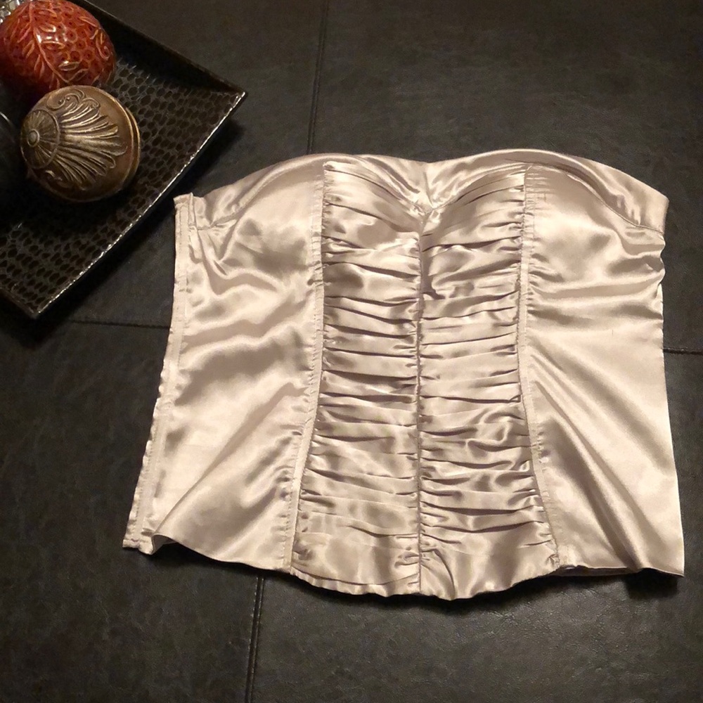 💍💍Gorgeous, taupe-gray satin bustier✨